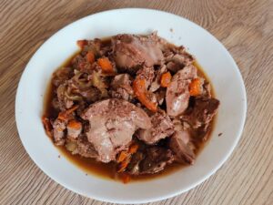 Печень тушенная